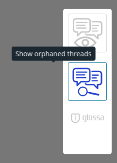 Orphaned threads button